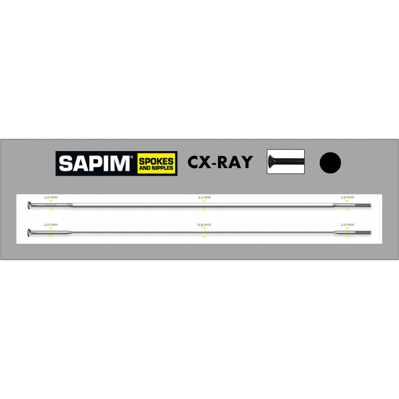 SAPIM SPOKE CX-RAY SP SILVER 14G